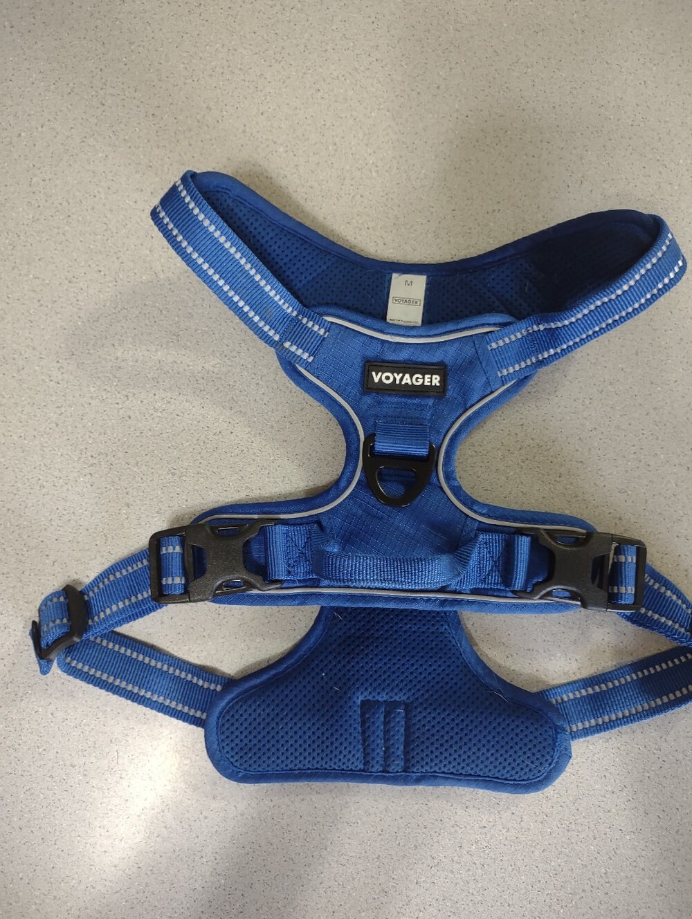 Voyager Blue Padded Dog Harness(M)